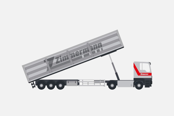 Grossvolumen-Kippauflieger