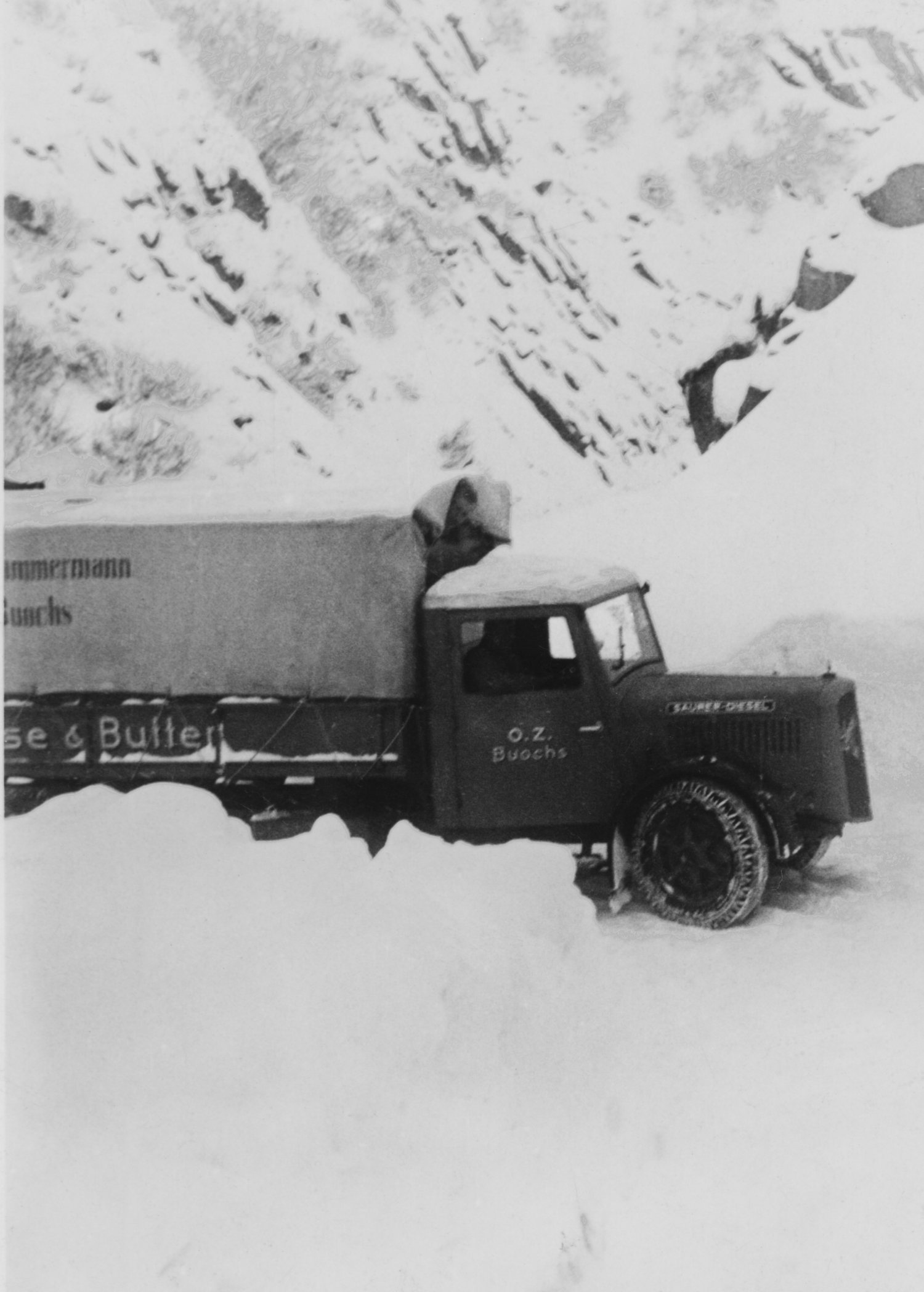 Zimmermann Lastwagen Winter